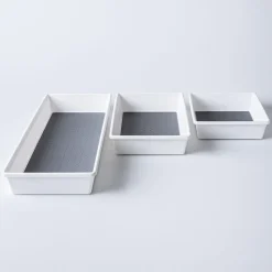 KSP Neat + Tidy Drawer Organizer Bin Wide - Set of 3