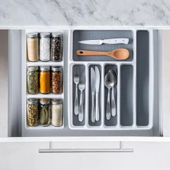 KSP Neat + Tidy Drawer Spice Bottle Organizer (15.3x5.9x1.9