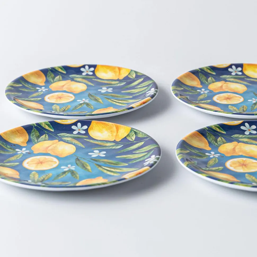 KSP Nibble 'Capri' Melamine Tidbit Plate - Set of 4