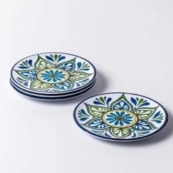 KSP Nibble 'Madrid' Melamine Tidbit Plate - Set of 4