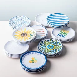 KSP Nibble 'Madrid' Melamine Tidbit Plate - Set of 4