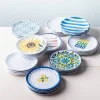 KSP Nibble Melamine Tidbit Plate 6" dia. - Set of 4 1