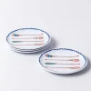 KSP Nibble Melamine Tidbit Plate - Set of 4 4