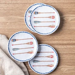 KSP Nibble Melamine Tidbit Plate - Set of 4 4