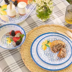 KSP Nibble 'Ravello' Melamine Tidbit Plate 6" dia. - Set of 4