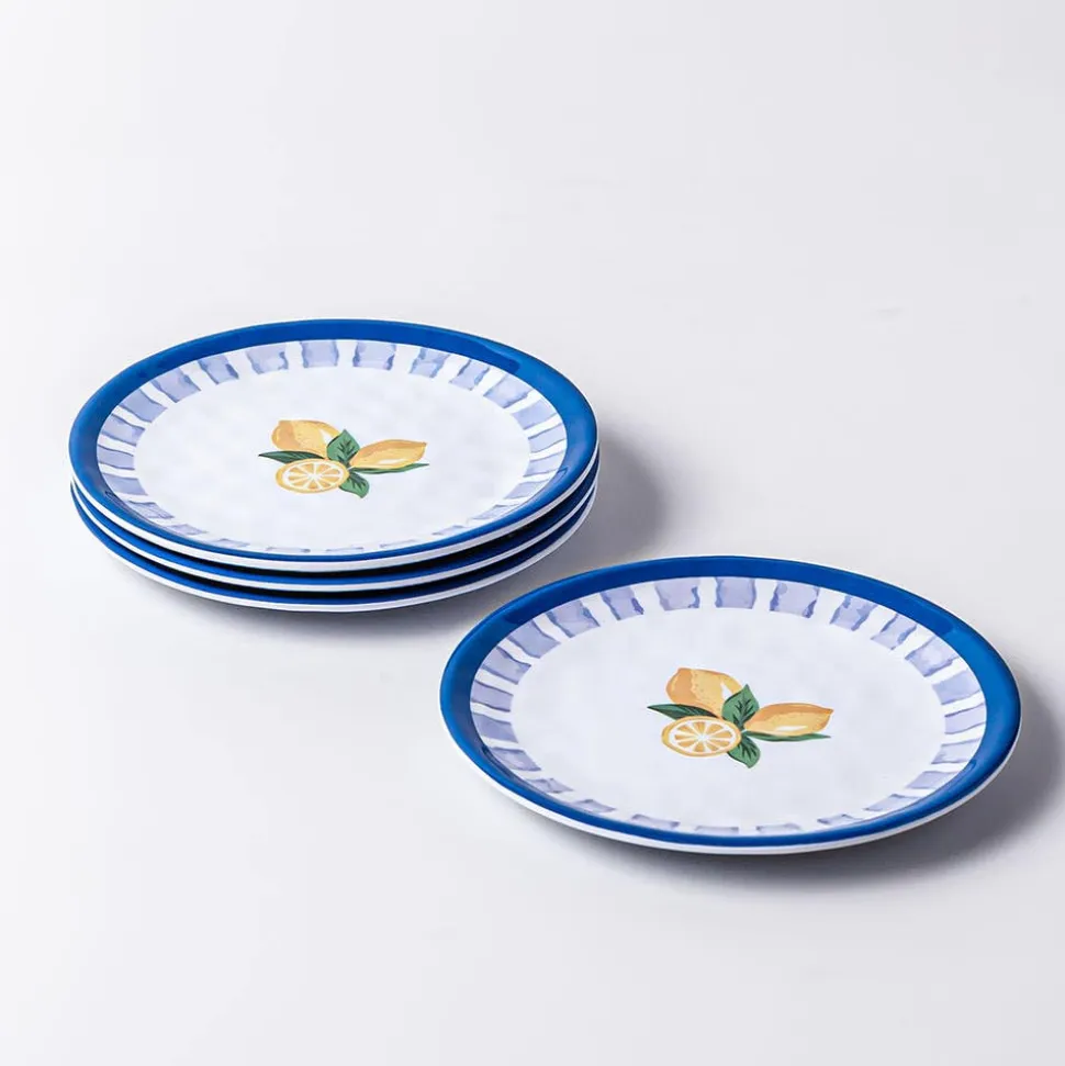 KSP Nibble 'Ravello' Melamine Tidbit Plate 6" dia. - Set of 4