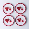 KSP Nibble 'Tomato' Melamine Tidbit Plate - Set of 4