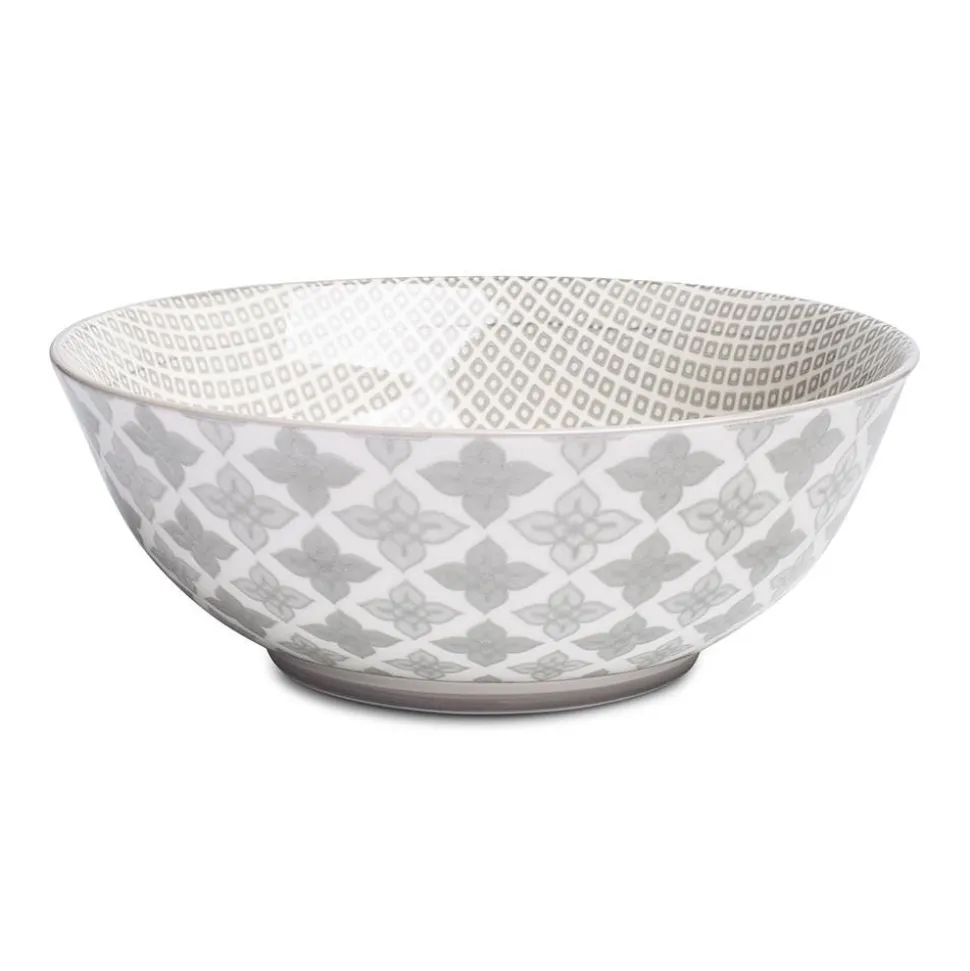 KSP Oishi 'Diamond' Stoneware Bowl - Large (Grey)