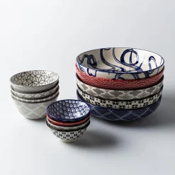 KSP Oishi 'Flower Burst' Stoneware Dip Bowl (Black)
