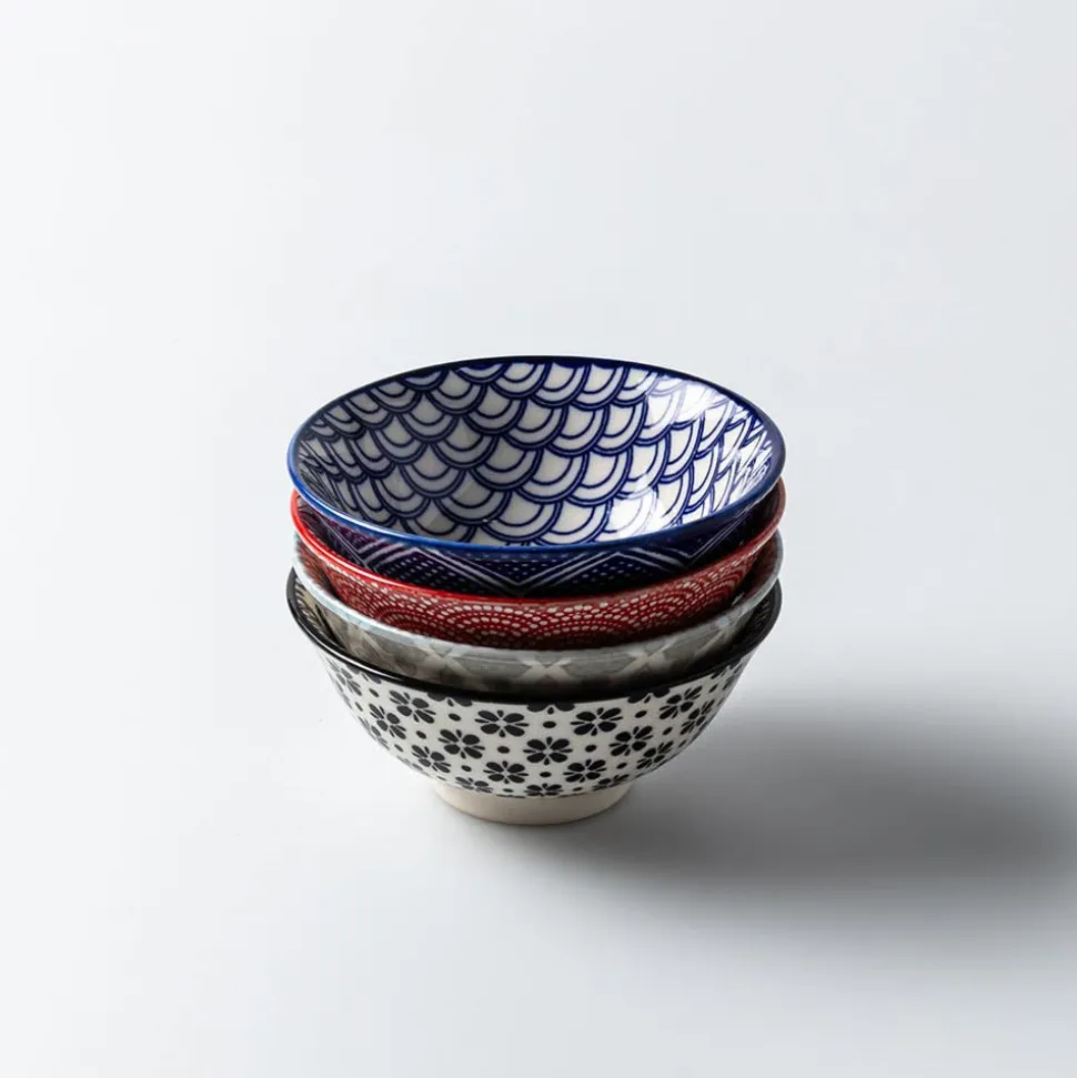 KSP Oishi 'Flower Burst' Stoneware Dip Bowl (Black)