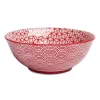 KSP Oishi 'Sakura' Stoneware Bowl - Large (Red)