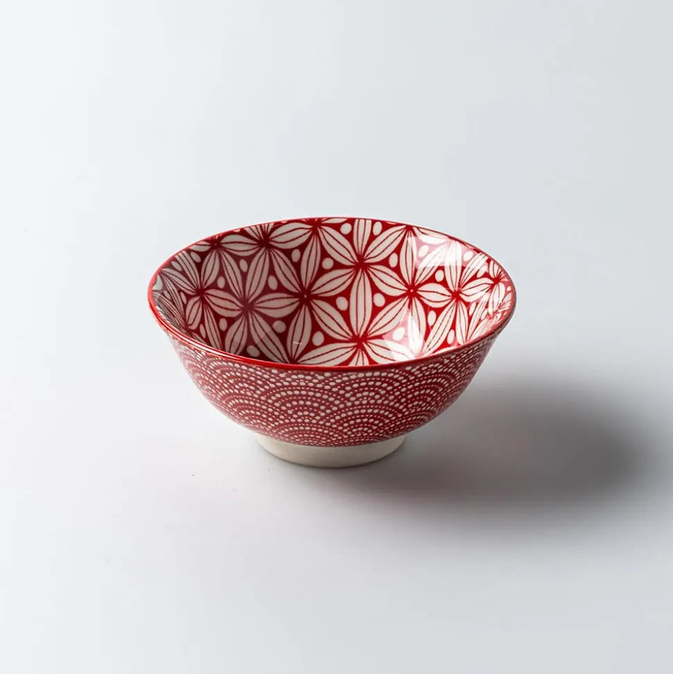 KSP Oishi 'Sakura' Stoneware Dip Bowl (Red)