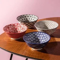 KSP Oishi 'Sakura' Stoneware Dip Bowl (Red)