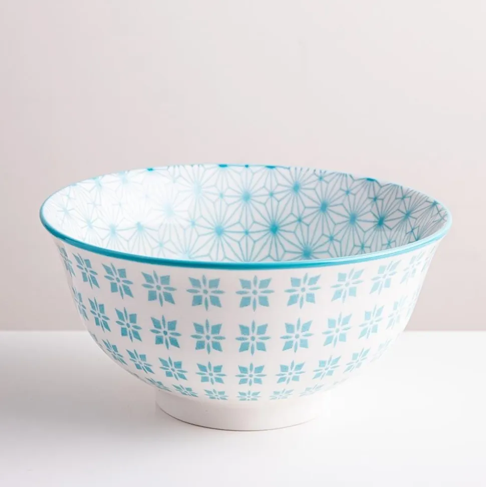 KSP Oishi 'Starburst' Stoneware Bowl - Medium (Light Blue)