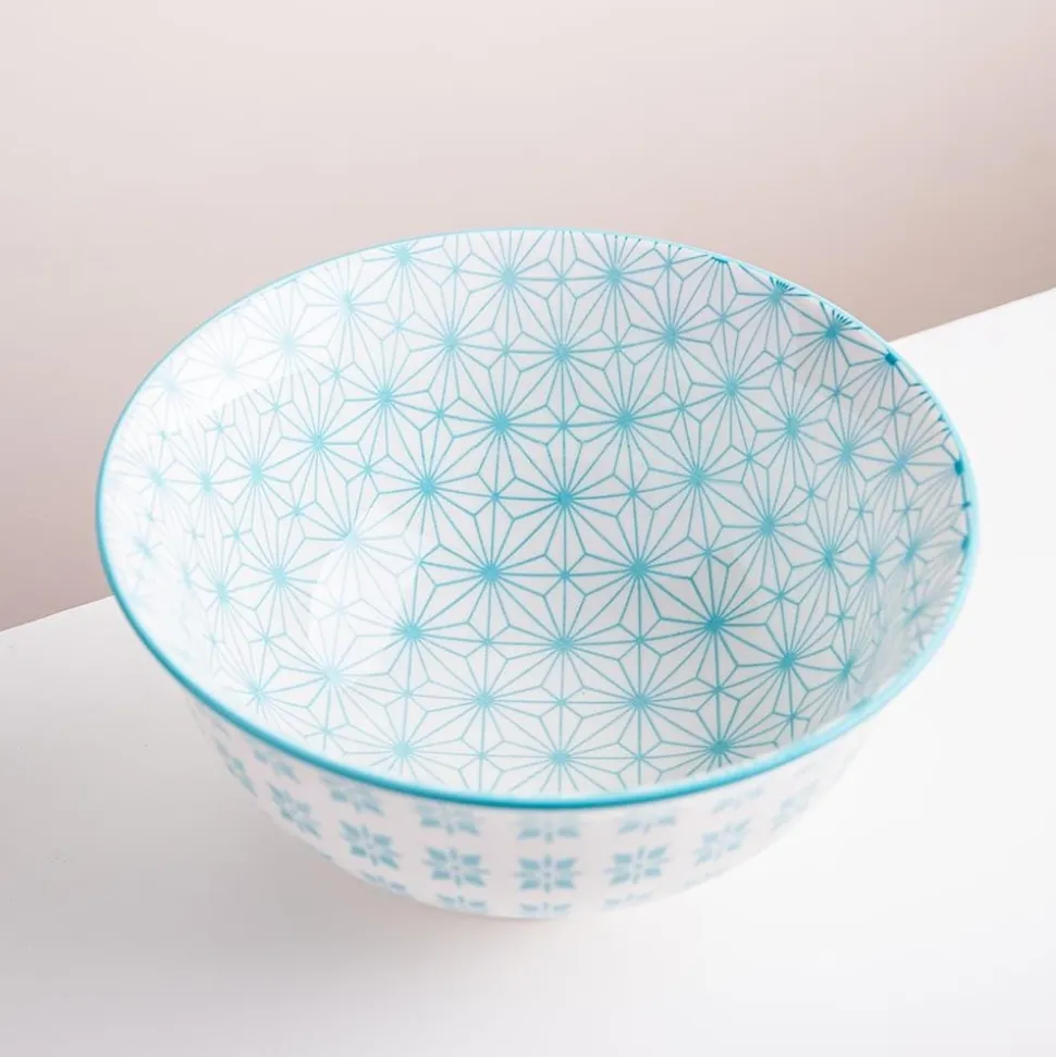 KSP Oishi 'Starburst' Stoneware Bowl - Medium (Light Blue)