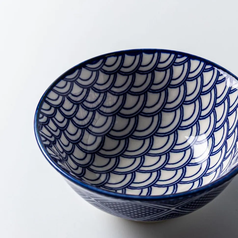 KSP Oishi 'Waves' Stoneware Dip Bowl (Navy)