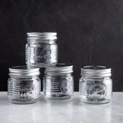 KSP Old Fashion Glass Mason Jar - Set of 4