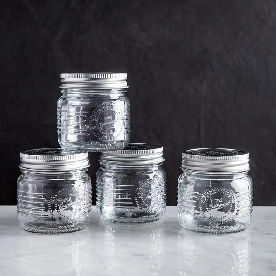 KSP Old Fashion Glass Mason Jar - Set of 4