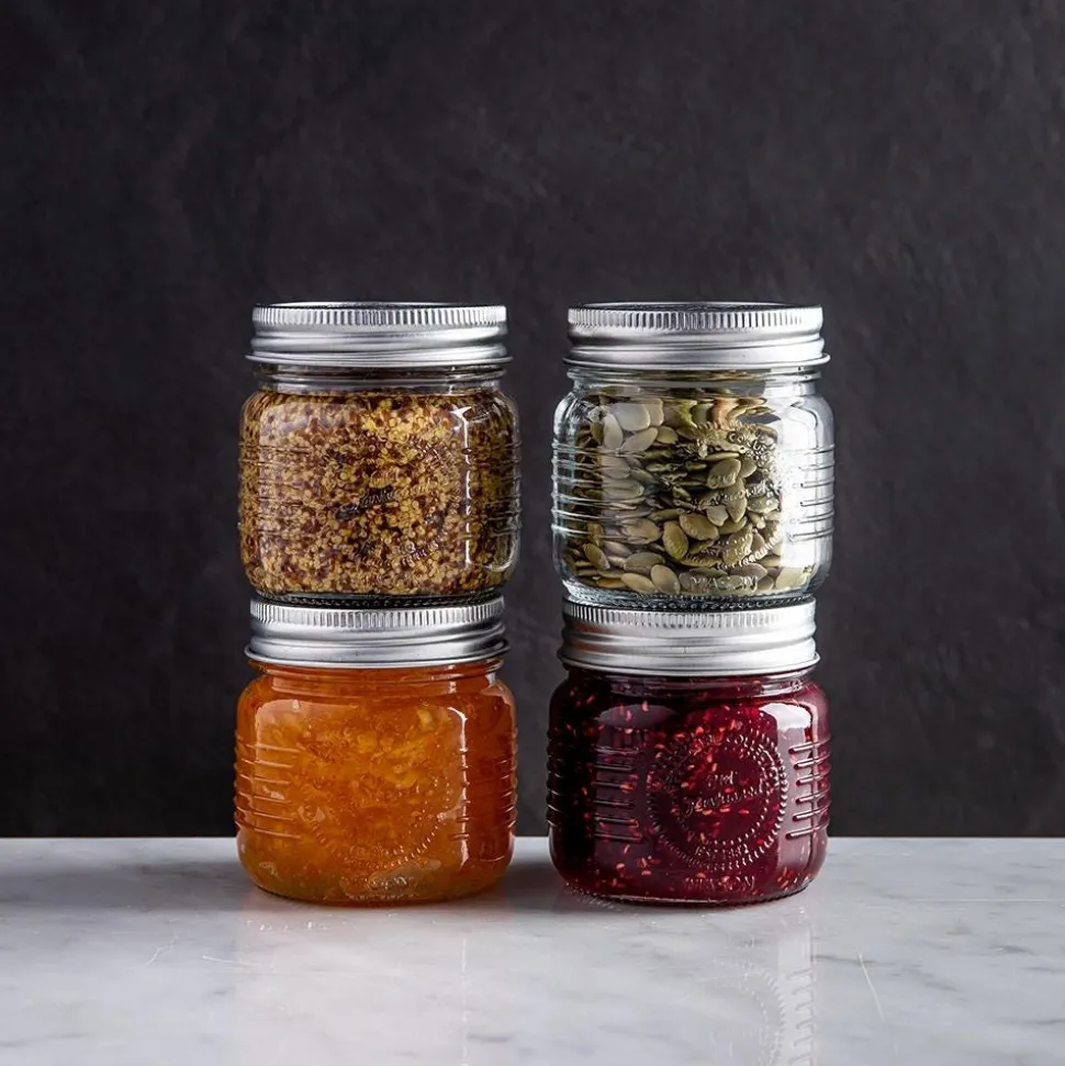 KSP Old Fashion Glass Mason Jar - Set of 4