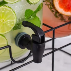 KSP Oldtyme 'Chalkboard' Beverage Dispenser Stand - Set of 2