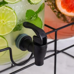 KSP Oldtyme 'Chalkboard' Beverage Dispenser Stand - Set of 2
