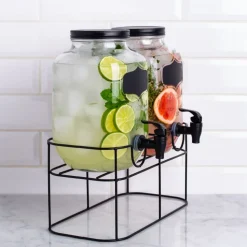 KSP Oldtyme 'Chalkboard' Beverage Dispenser Stand - Set of 2