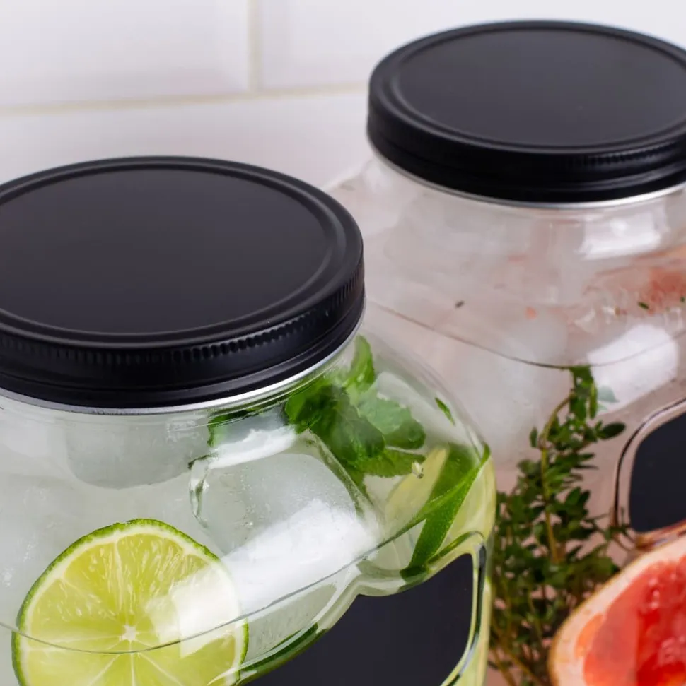 KSP Oldtyme 'Chalkboard' Beverage Dispenser Stand - Set of 2