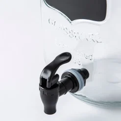 KSP Oldtyme 'Chalkboard' Glass Beverage Dispenser (Clear/Black)