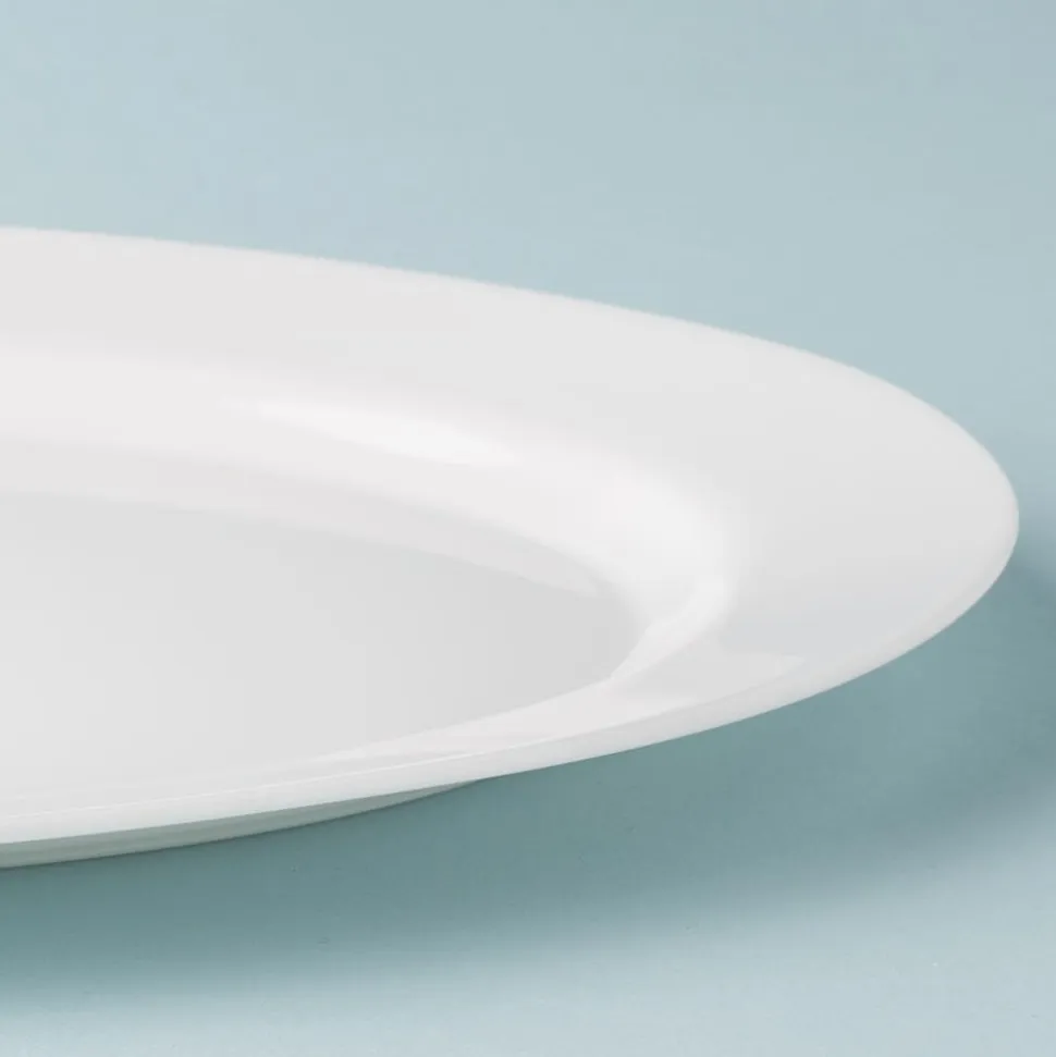 KSP Opal Glass Platter (14" White)