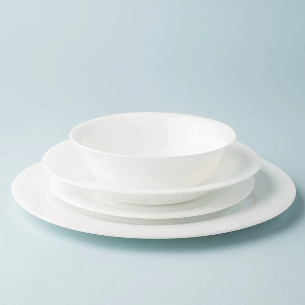 KSP Opal Glass Platter (12" White)