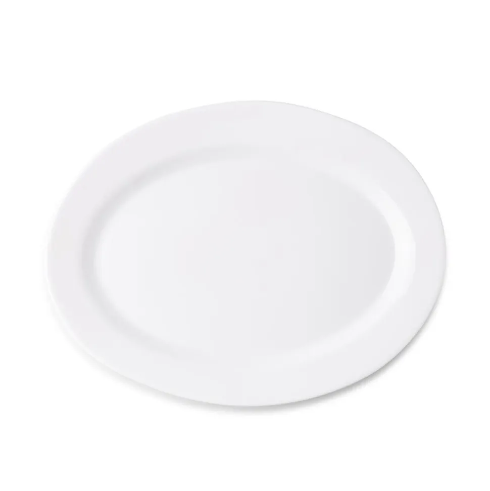 KSP Opal Glass Platter (12" White)