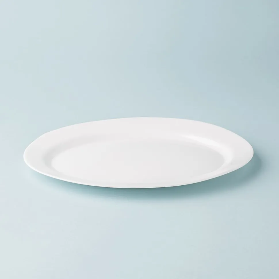KSP Opal Glass Platter (12" White)