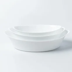 KSP Opal 'Oval' Glass Bakeware Large (White)