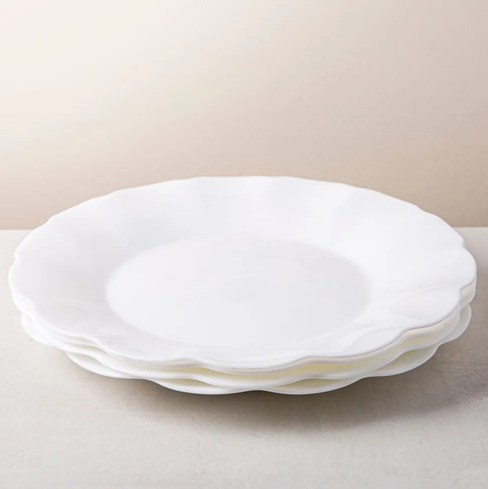 KSP Opal 'Petal' Glass Dinner Plate