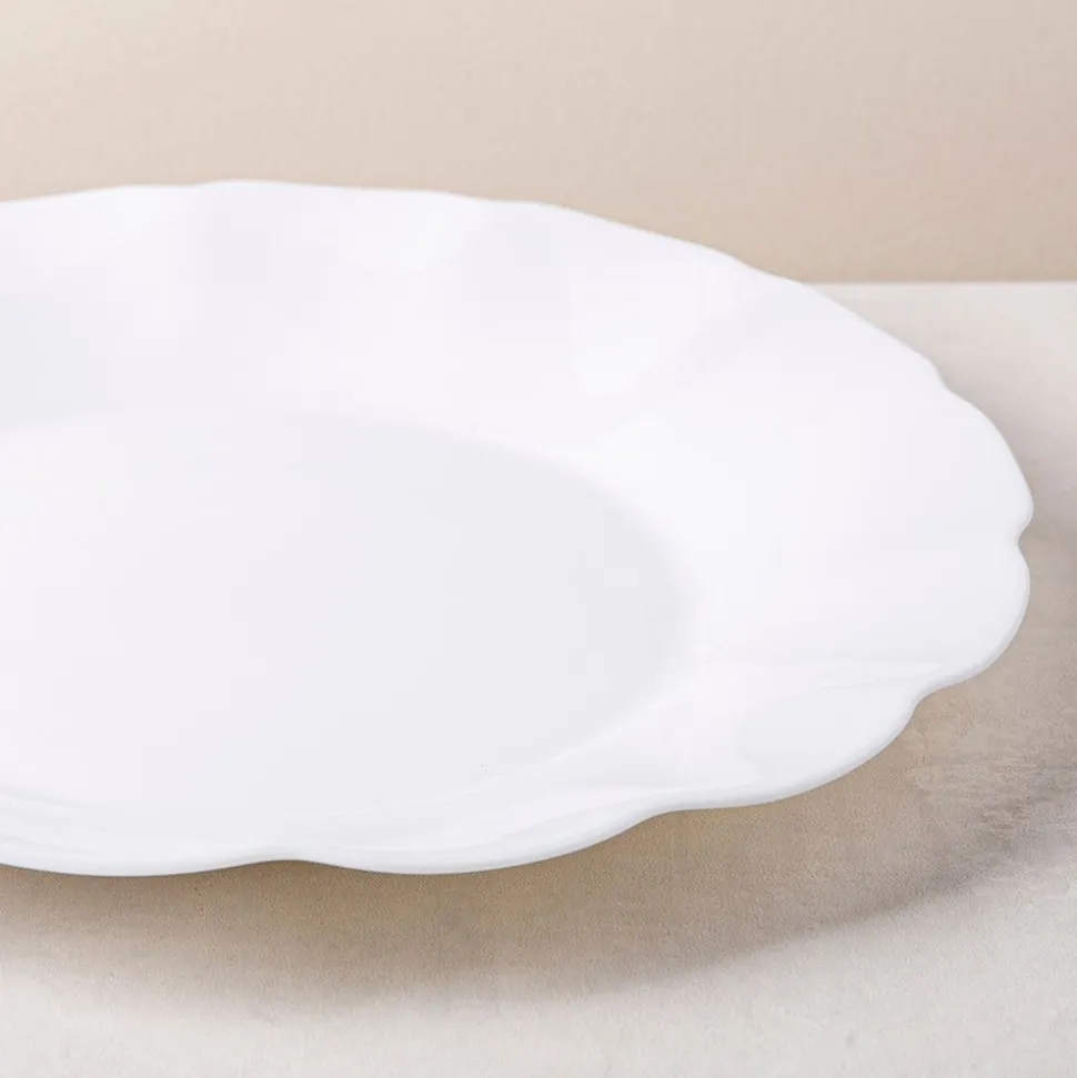 KSP Opal 'Petal' Glass Dinner Plate