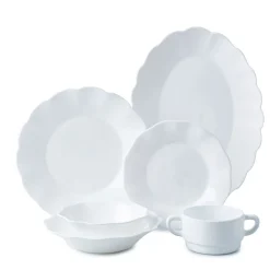KSP Opal 'Petal' Glass Dinner Plate