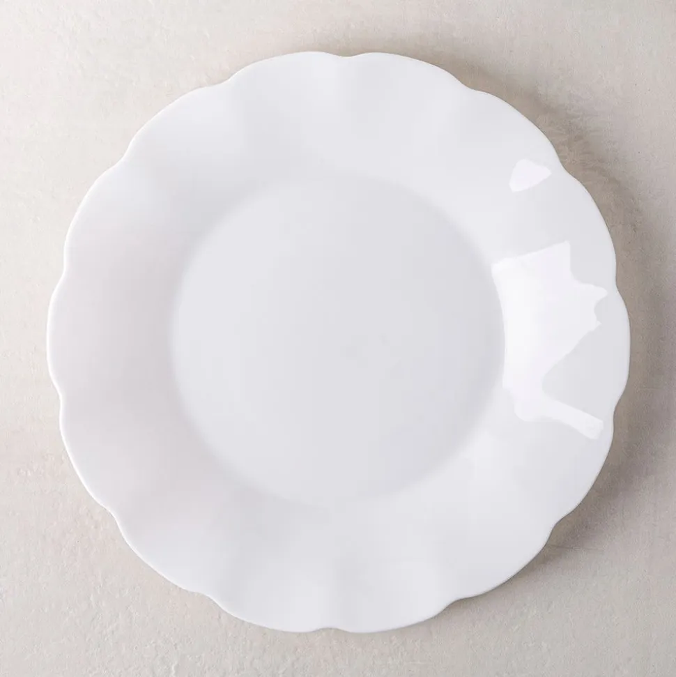 KSP Opal 'Petal' Glass Dinner Plate
