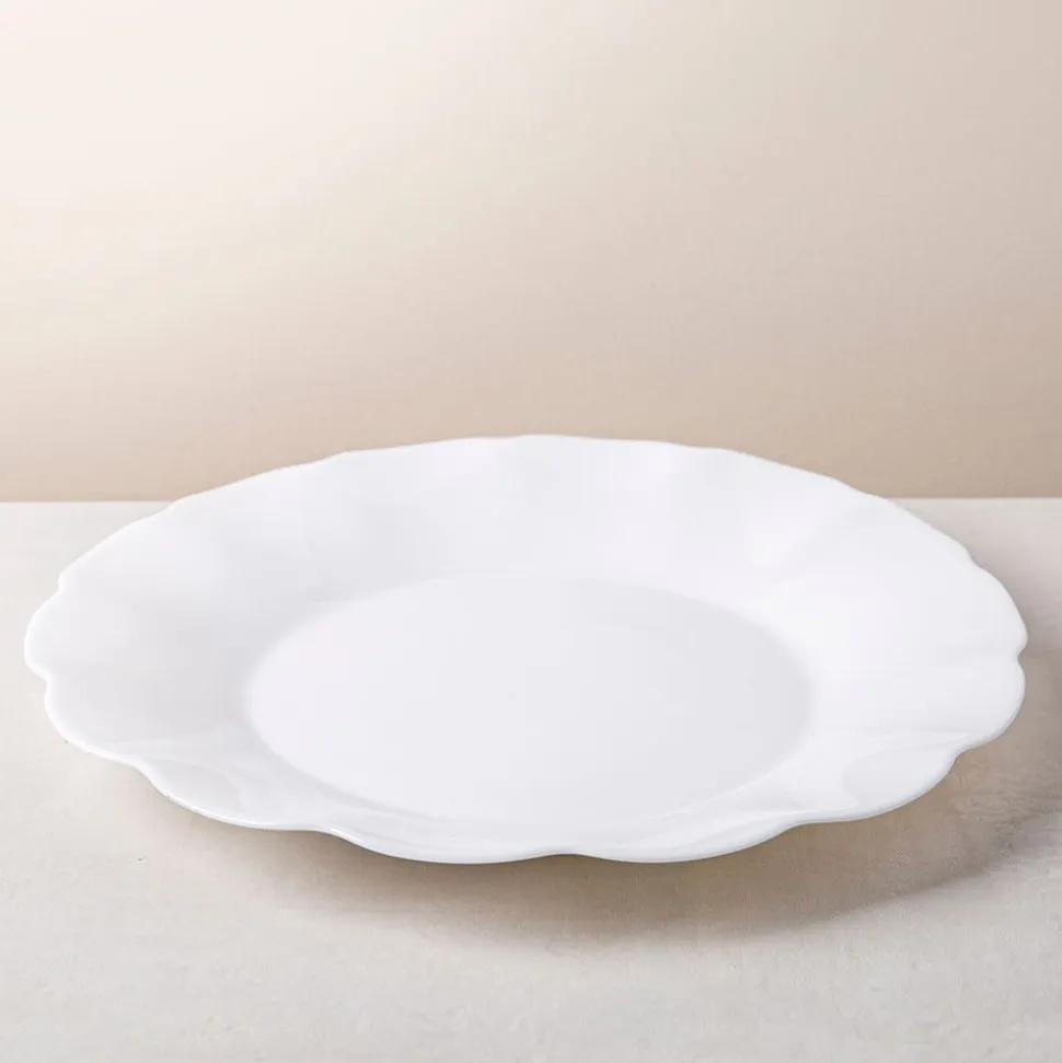 KSP Opal 'Petal' Glass Dinner Plate