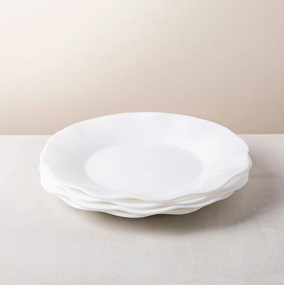KSP Opal 'Petal' Glass Side Plate 8"