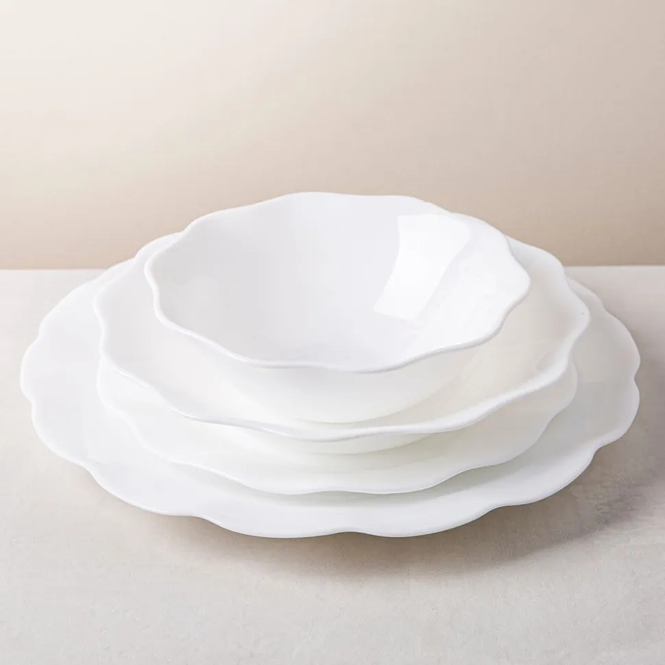 KSP Opal 'Petal' Glass Side Plate 8"