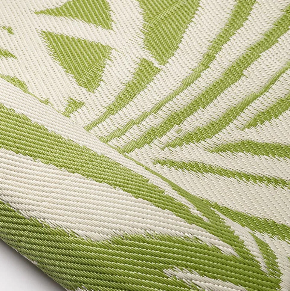 KSP Outdoor 'Cabarete Fern' All Season Mat 9' x 12' (Ivory/Green)