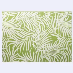 KSP Outdoor 'Cabarete Fern' All Season Mat 9' x 12' (Ivory/Green)