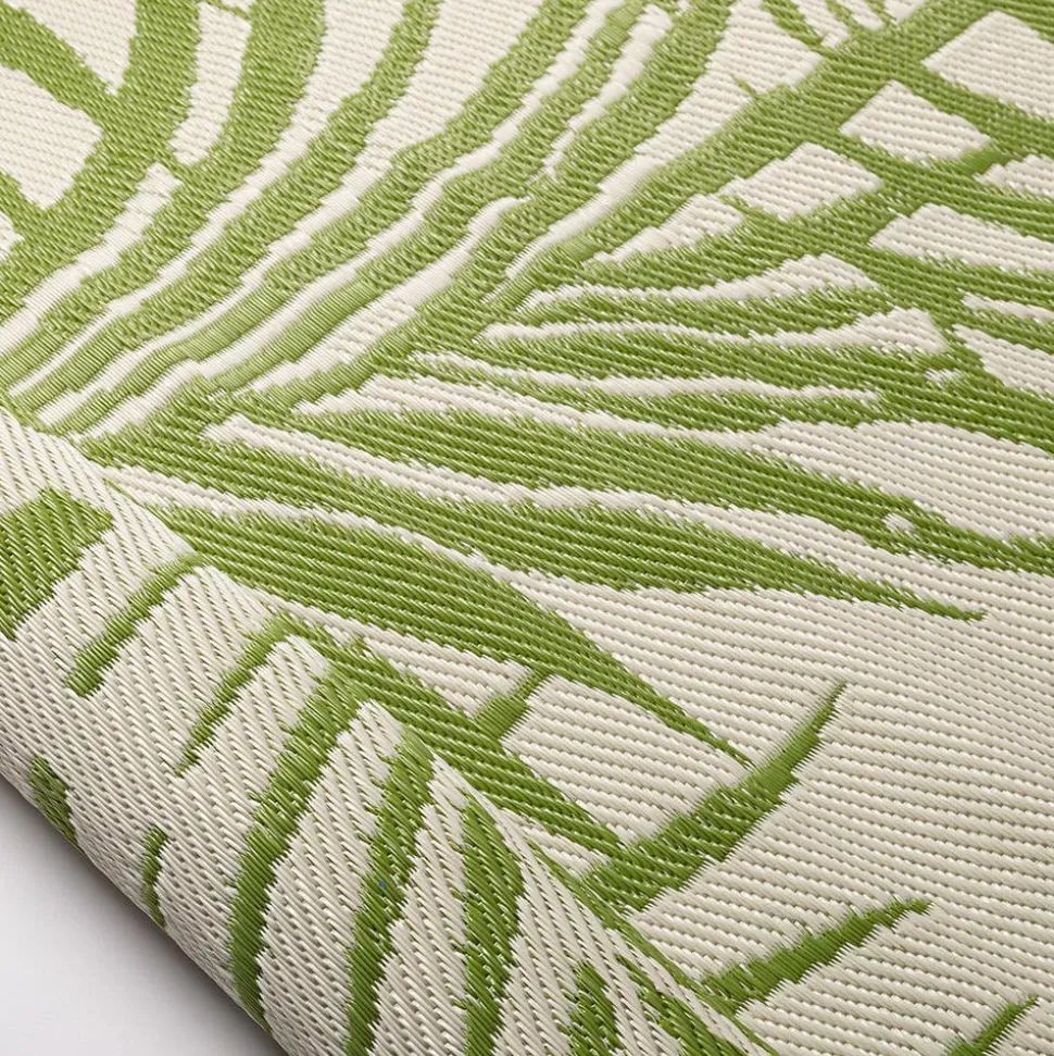 KSP Outdoor 'Cabarete Fern' All Season Mat 6' x 9' (Ivory/Green)
