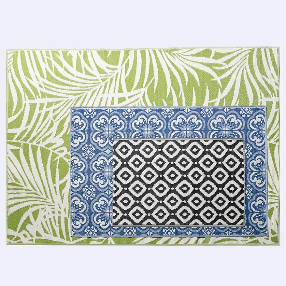 KSP Outdoor 'Selos' All Season Mat 9' x 12' (Ivory/Black)