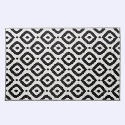 KSP Outdoor 'Selos' All Season Mat 6' x 9' (Ivory/Black)
