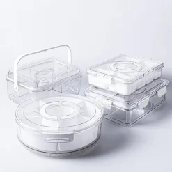 KSP Parkside '6-Section' Round Food Storage Container (White)