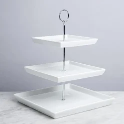 KSP Plateau 3-Tier Serving Platter (White)