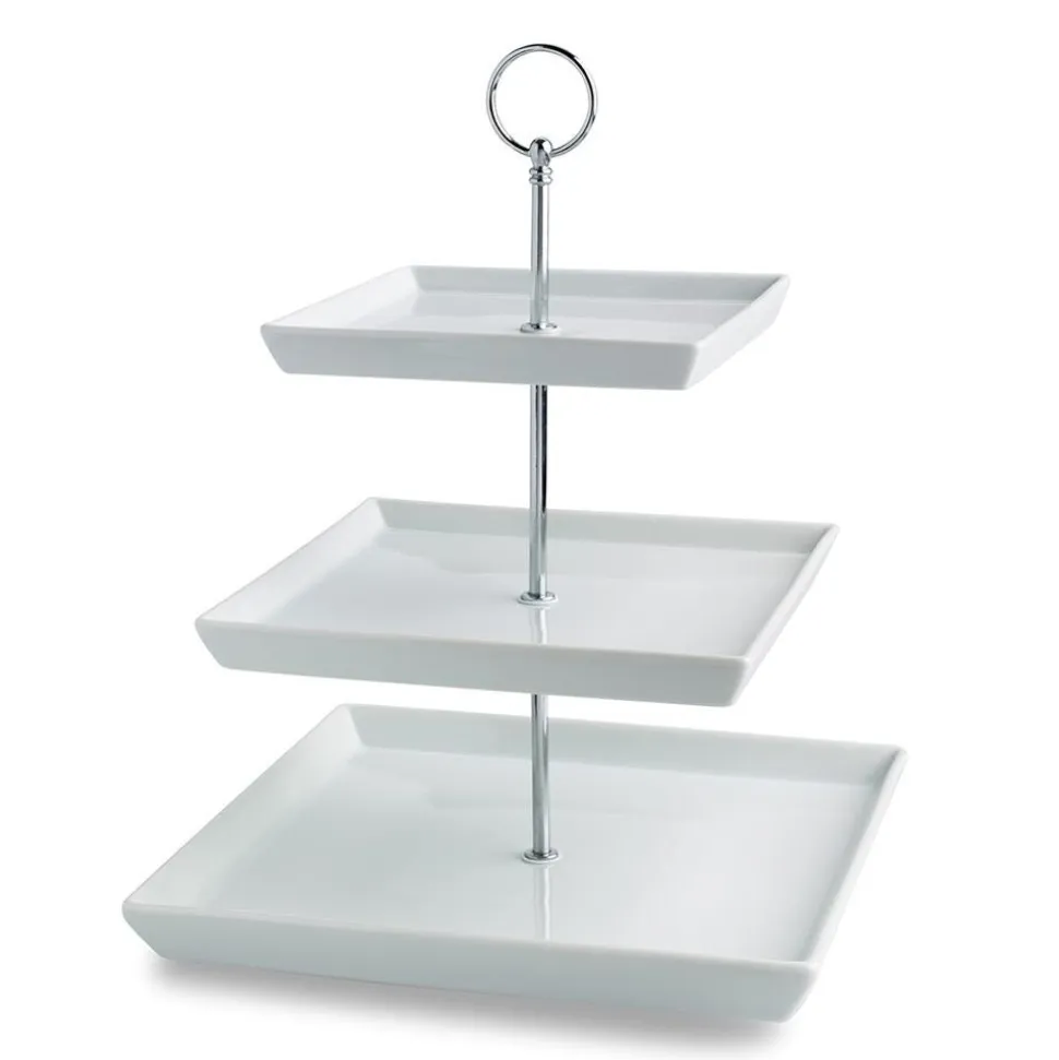 KSP Plateau 3-Tier Serving Platter (White)