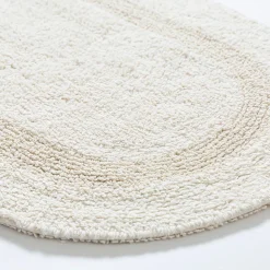KSP Plush Oval Cotton Reversible Bathmat 18x28