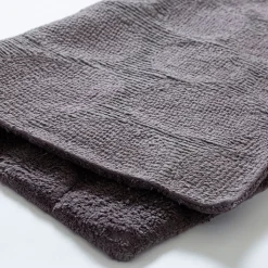 KSP Plush Pebble Anti-Skid Cotton Bathmat 20x32" (Dark Grey)